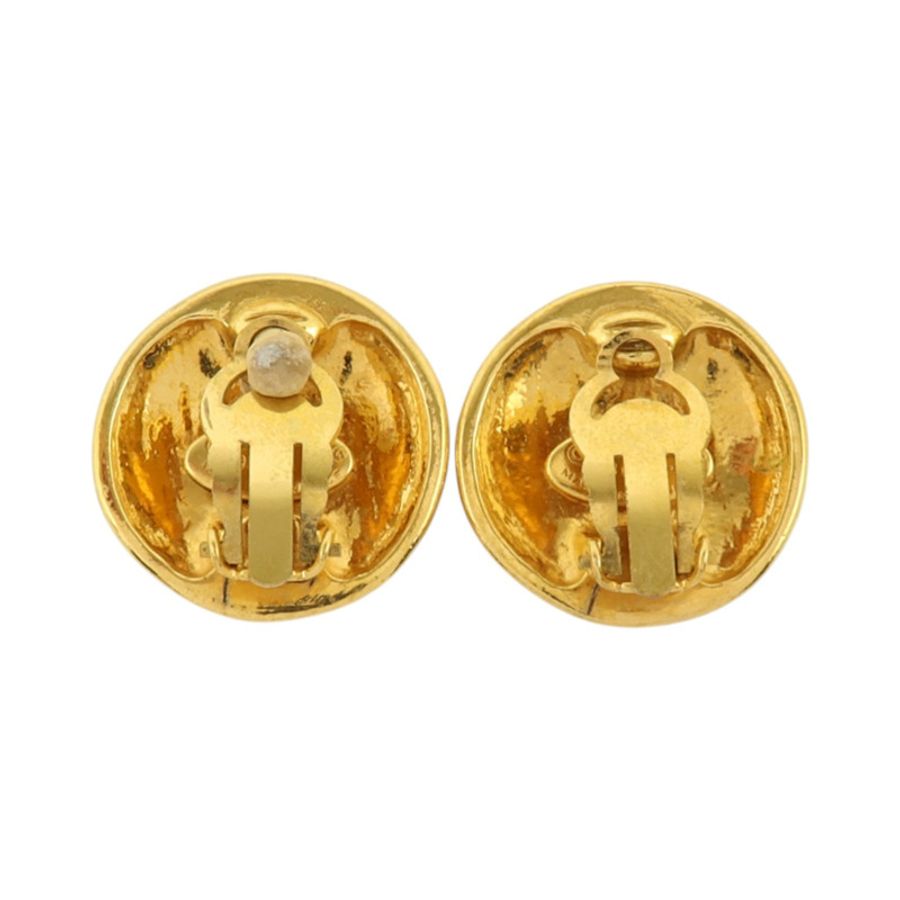 CHANEL 金屬Vintage Earring金扣耳環-2