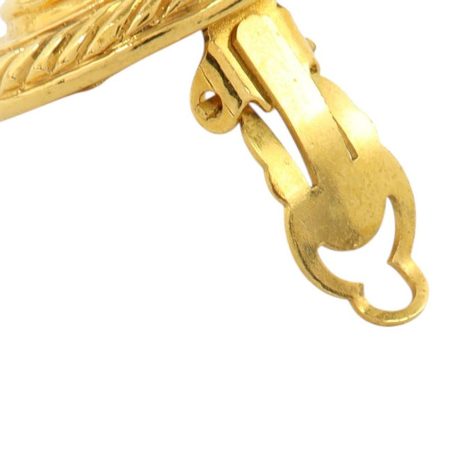 CHANEL 金屬Vintage Earring金扣耳環-7