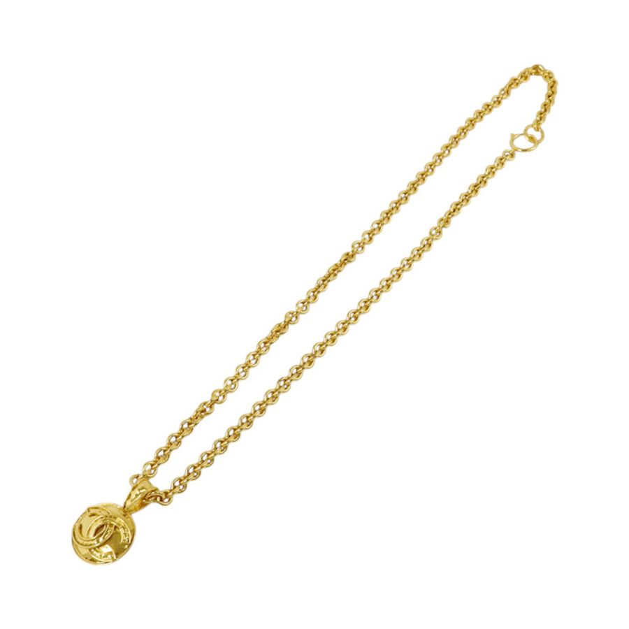 CHANEL 金屬Necklace金扣項鏈-5