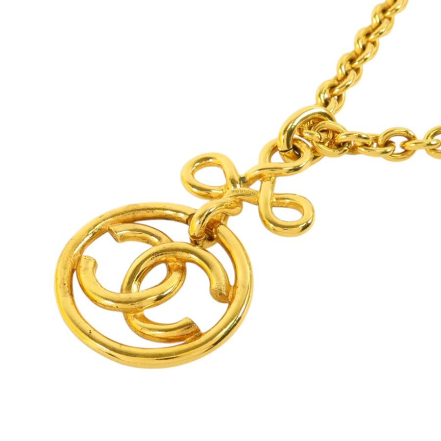CHANEL 金屬Necklace金扣項鏈-3