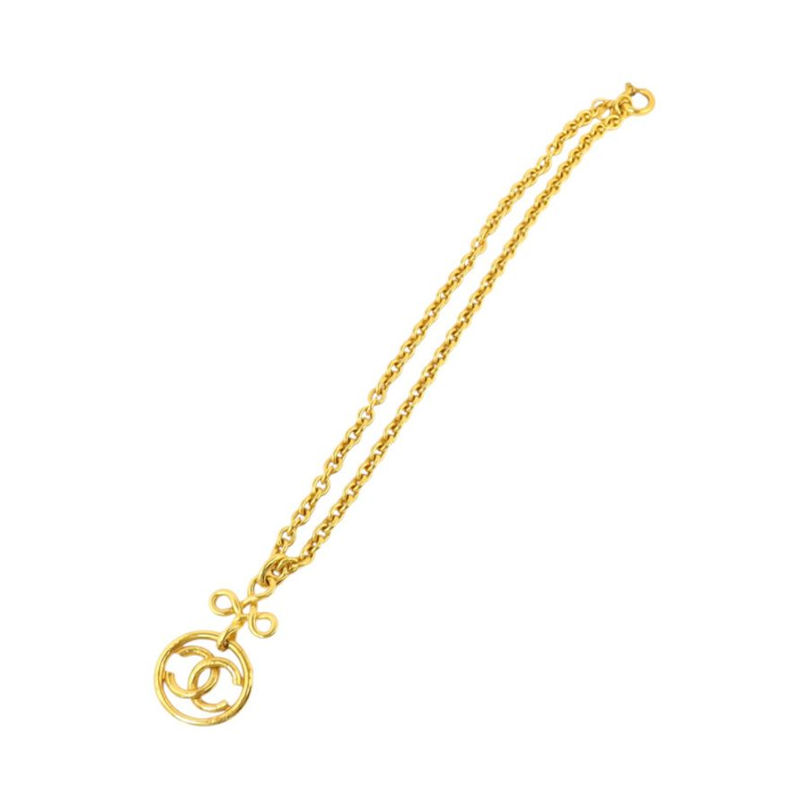 CHANEL 金屬Necklace金扣項鏈-5