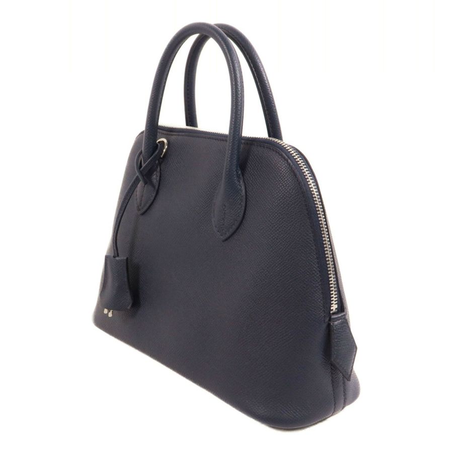 HERMES Epsom皮革Bolide 27手挽肩背兩用袋Bleu Navy-2