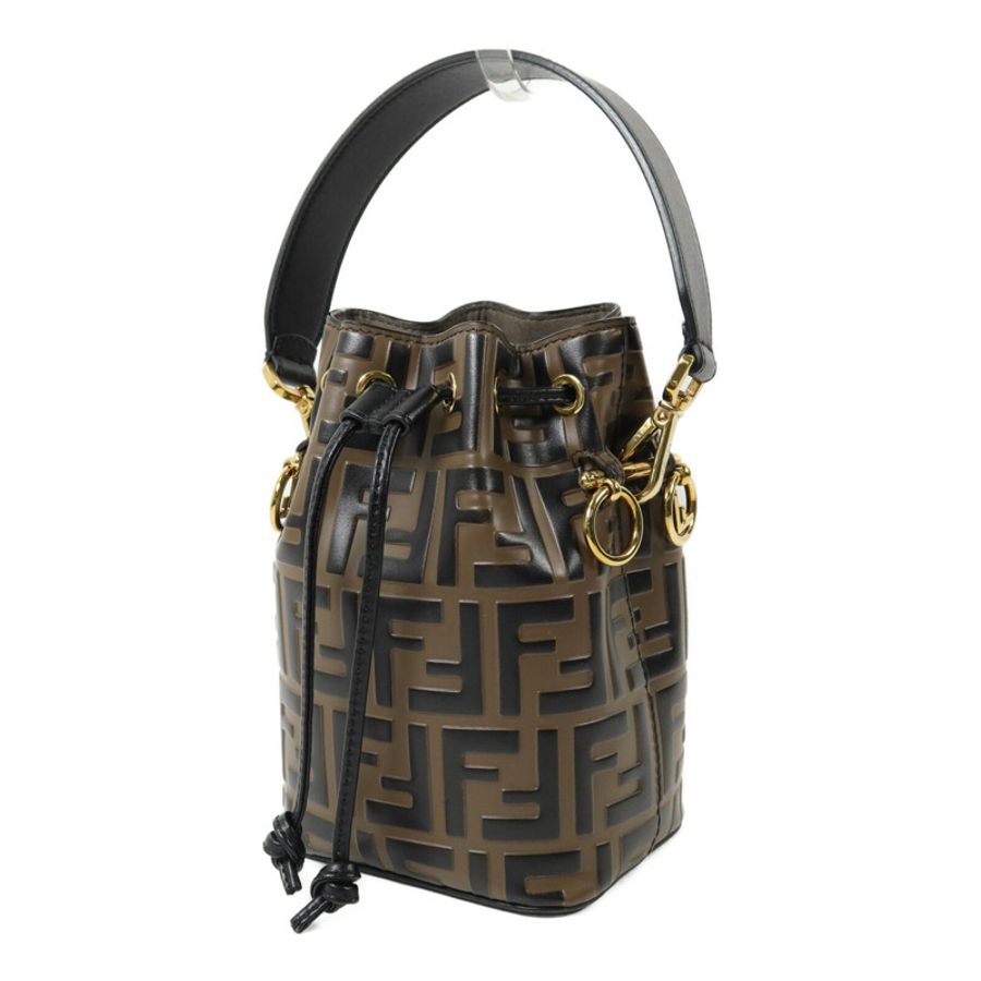 FENDI 牛皮皮革Mon Tresor Mini手挽肩背兩用袋-2