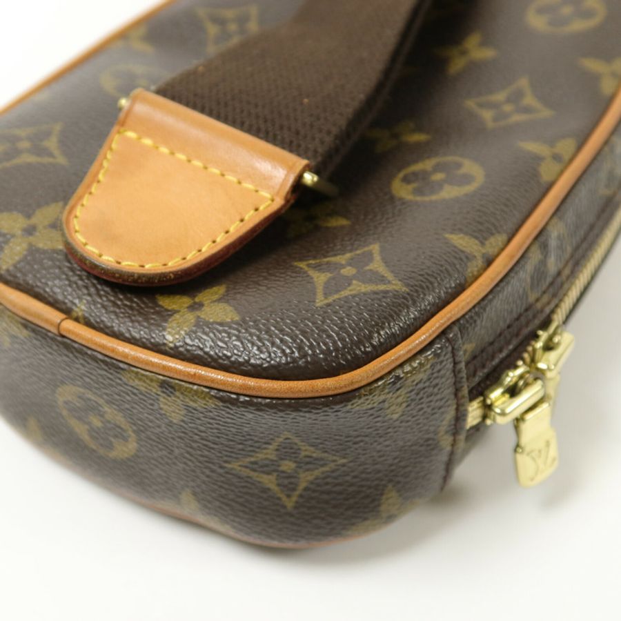 LOUIS VUITTON Monogram Pochette Gange肩背袋-13
