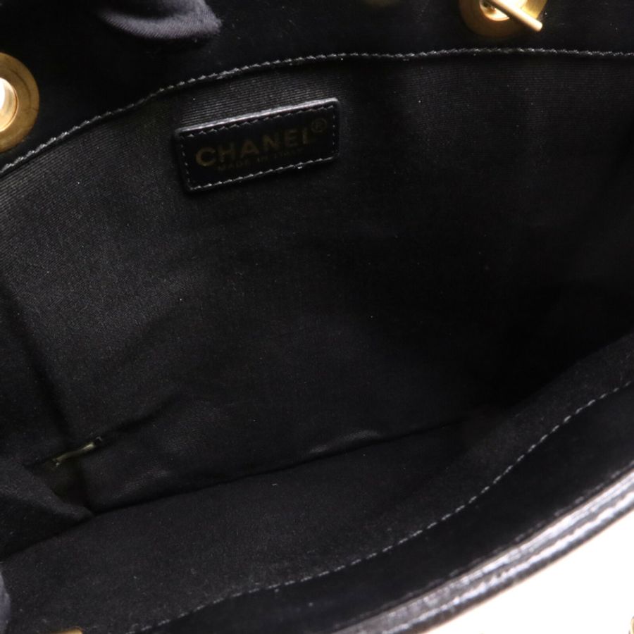 CHANEL 帆布Icon Hand Bag鏈帶手挽袋-4
