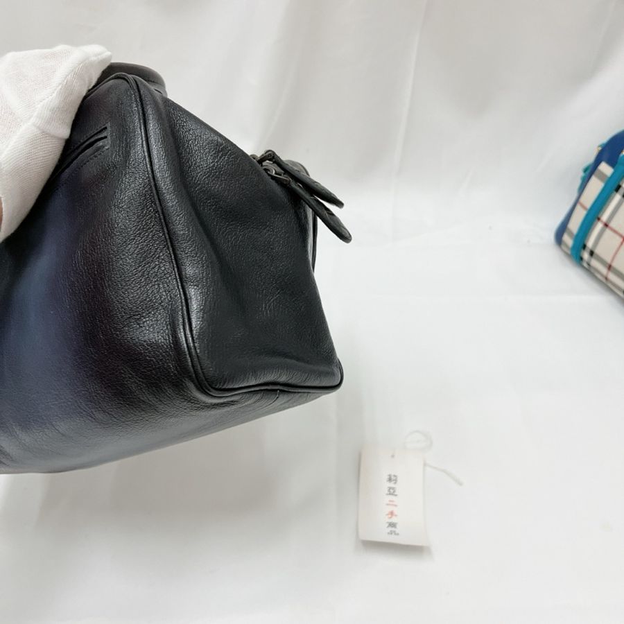 莉亞精品♡ BV 漸層藍牛皮手提包 二手美包-9
