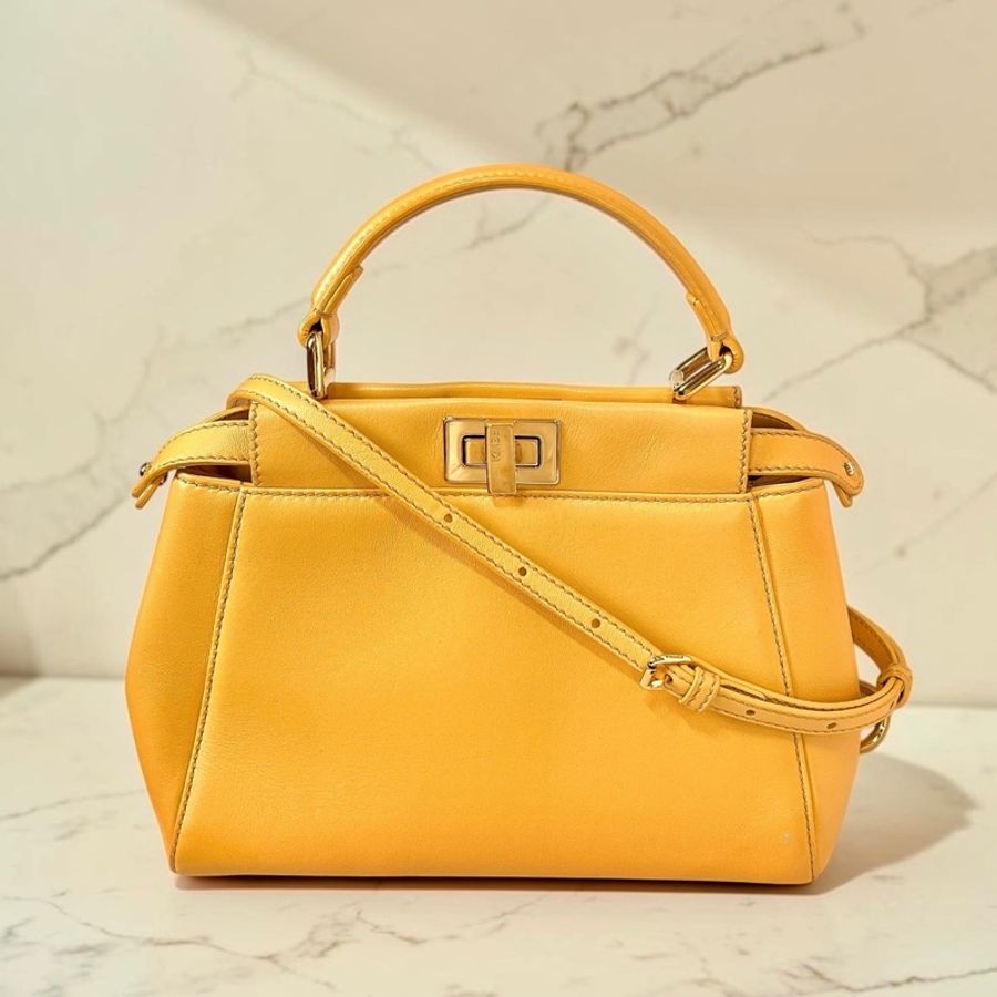 莉亞精品♡ Fendi Peekaboo mini 二手美包-0
