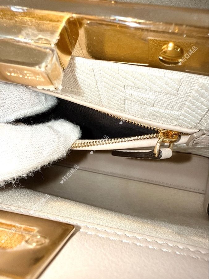 莉亞精品♡ Fendi Mini peekaboo 灰 金扣 手提 斜背包 二手美包-13