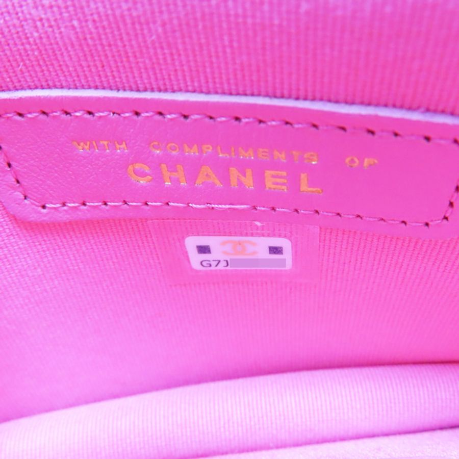 紅色 棉布 鏈帶斜背包【CHANEL 香奈兒】-6