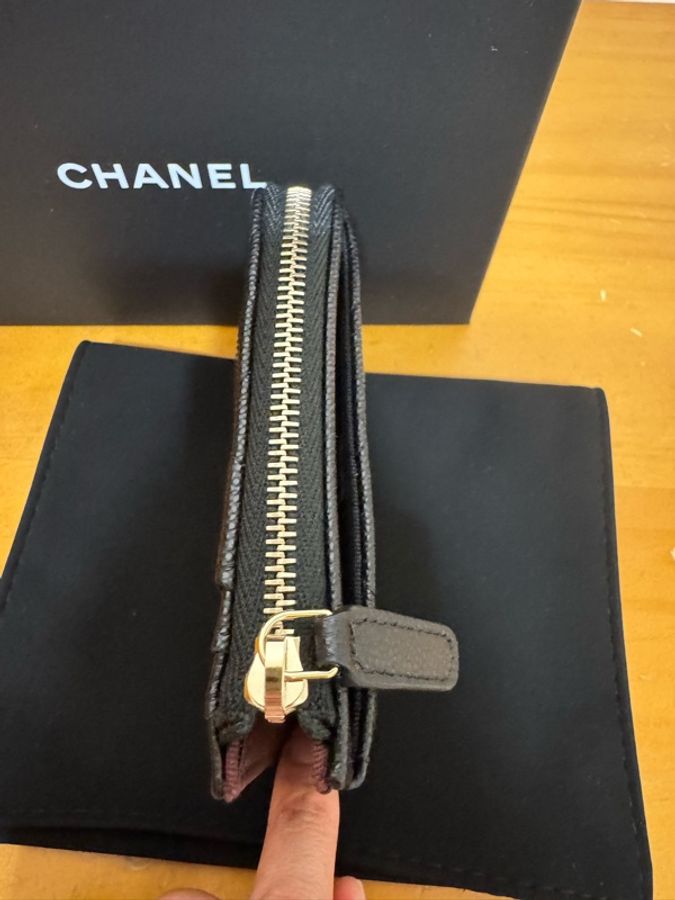 香奈兒Chanel 黑色新款L型短夾 卡包-4