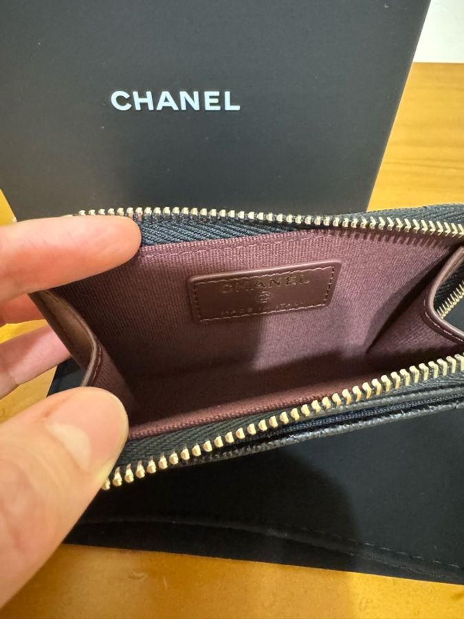 香奈兒Chanel 黑色新款L型短夾 卡包-5