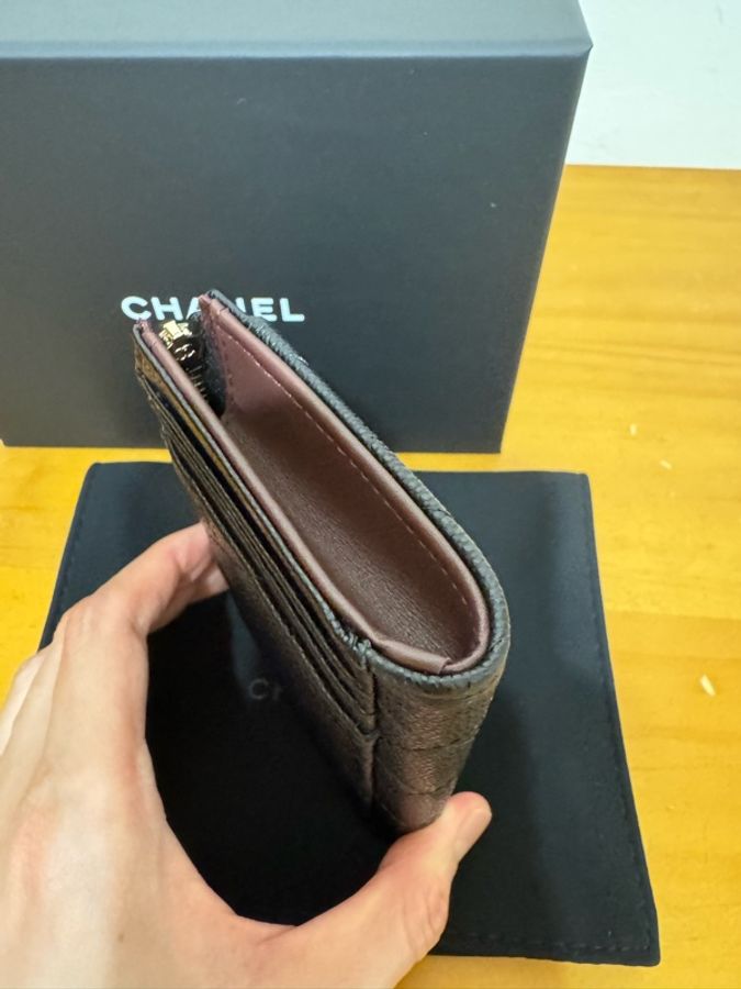 香奈兒Chanel 黑色新款L型短夾 卡包-6
