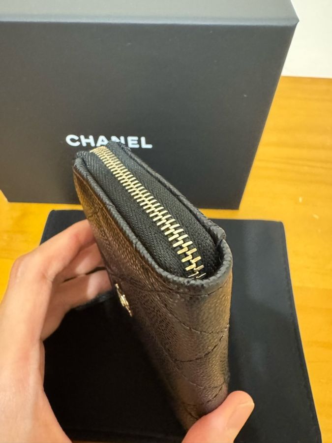 香奈兒Chanel 黑色新款L型短夾 卡包-7