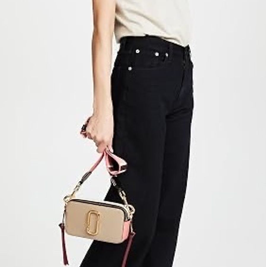 《仙闆名牌精品》MJ marc jacobs 防刮牛皮撞色 snapshot 相機包-8