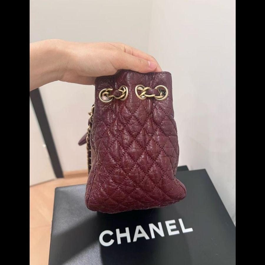 Chanel 香奈兒油蠟塗層帆布機場包(小號)-5