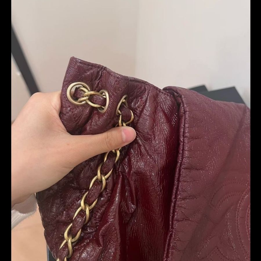 Chanel 香奈兒油蠟塗層帆布機場包(小號)-6