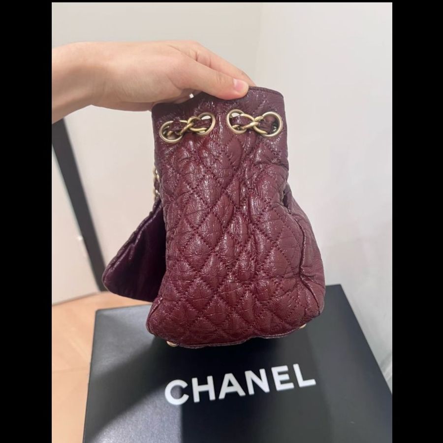 Chanel 香奈兒油蠟塗層帆布機場包(小號)-10