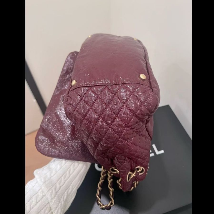 Chanel 香奈兒油蠟塗層帆布機場包(小號)-11
