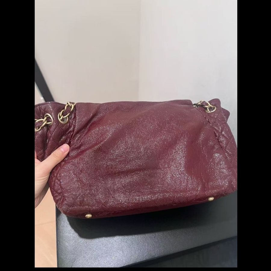 Chanel 香奈兒油蠟塗層帆布機場包(小號)-18