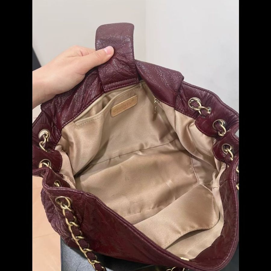 Chanel 香奈兒油蠟塗層帆布機場包(小號)-20