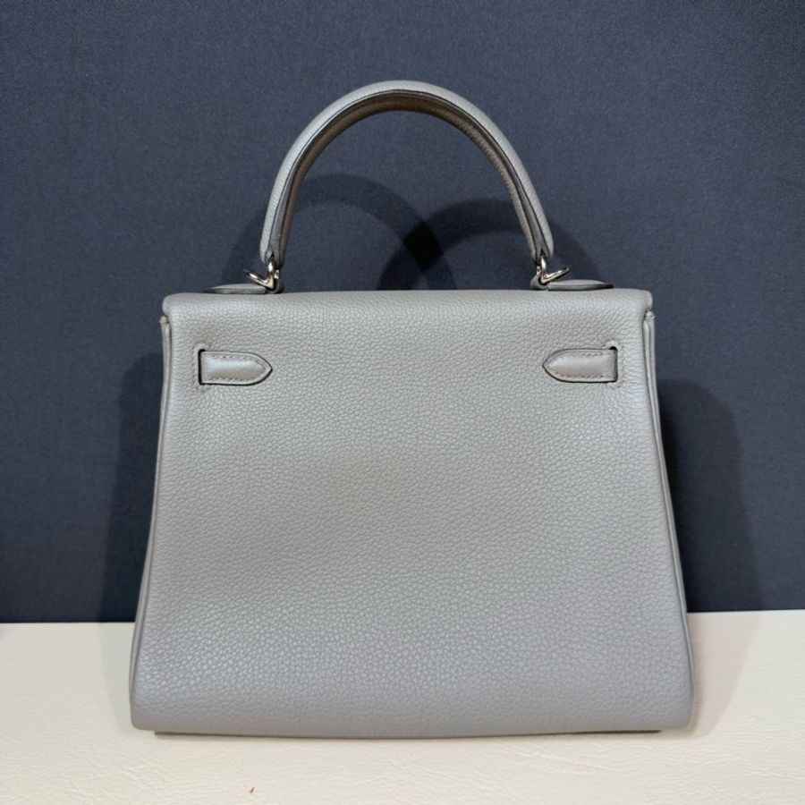 Hermes Kelly25 錫器灰銀扣 togo皮-2