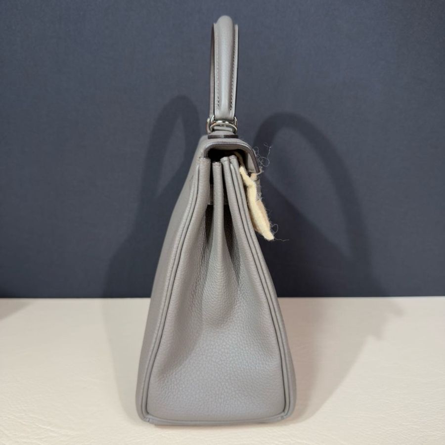 Hermes Kelly25 錫器灰銀扣 togo皮-3