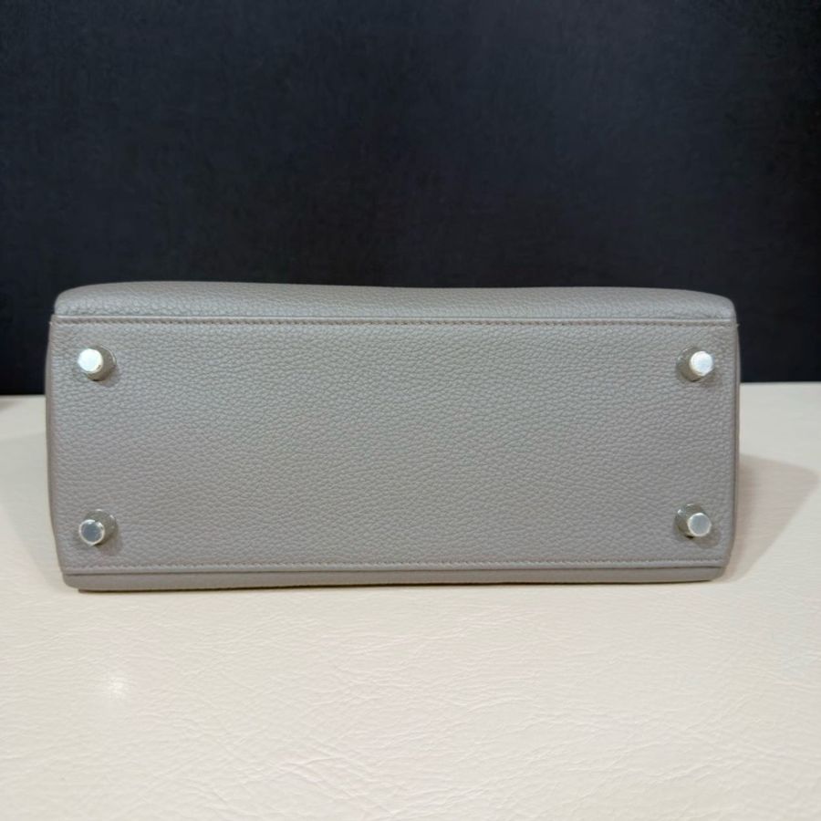 Hermes Kelly25 錫器灰銀扣 togo皮-5