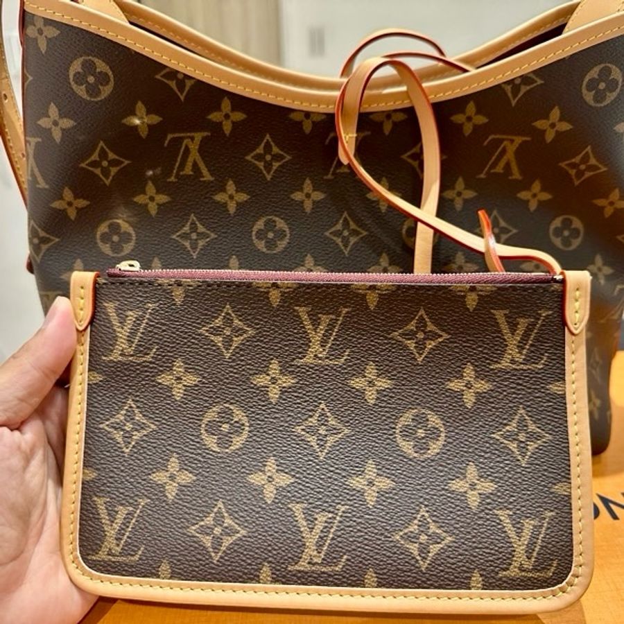 全新Louis Vuitton CarryAll PM 老花(附拉鍊子包)-2