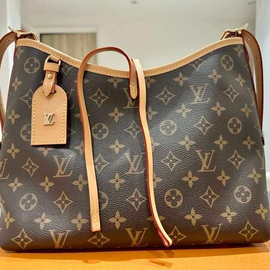 全新Louis Vuitton CarryAll PM 老花(附拉鍊子包)-6