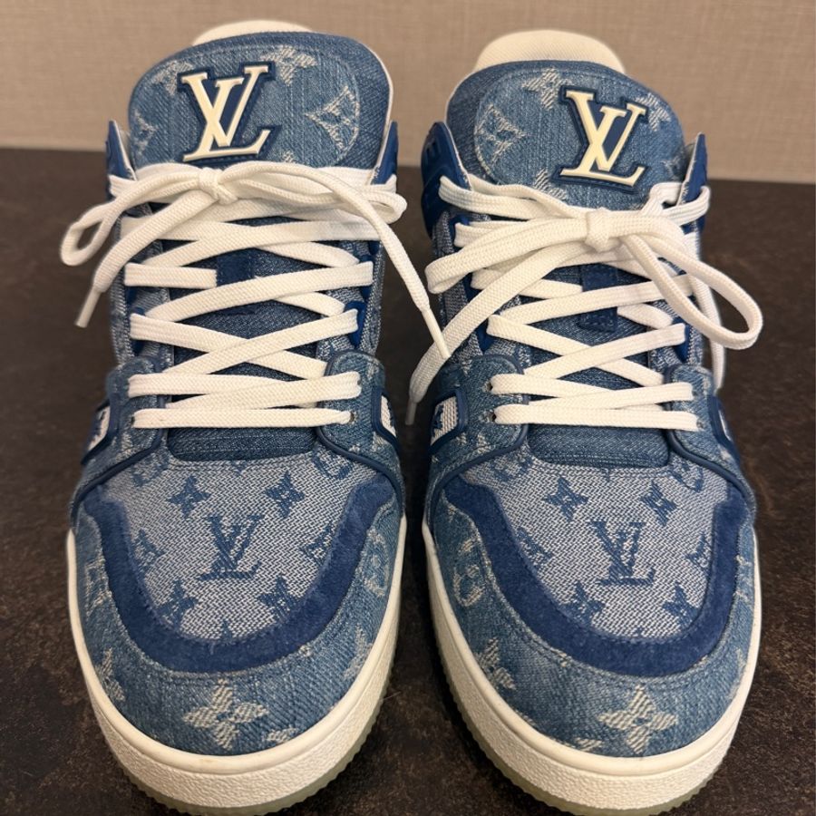 Louis Vuitton (LV) 滿版logo牛仔鞋-5