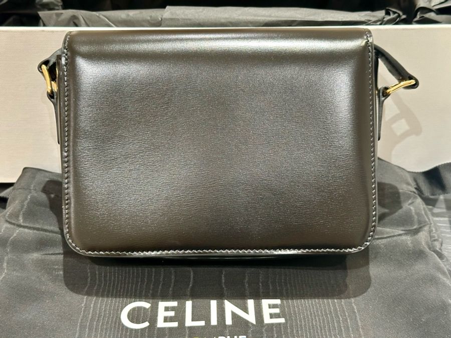 全新Celine Teen Triomphe(經典黑金釦)-3