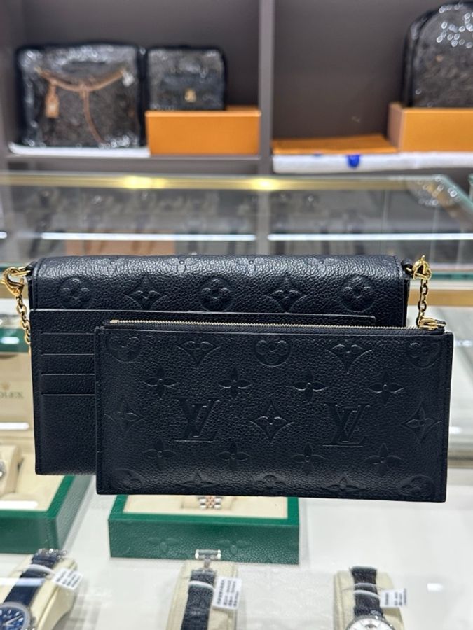 Louis Vuitton 路易威登 三合一黑色壓紋粒 鏈條包 芯片款-1