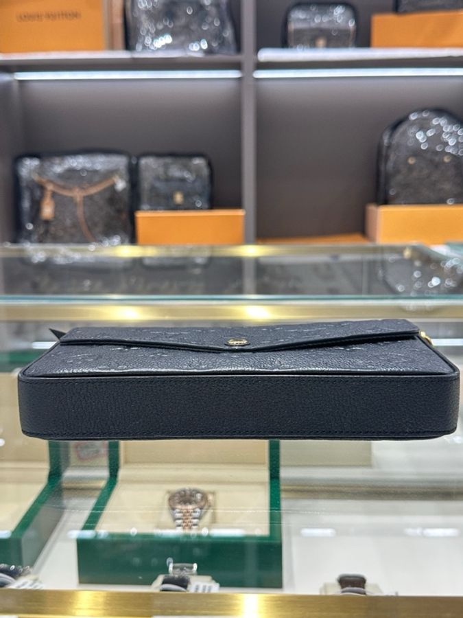 Louis Vuitton 路易威登 三合一黑色壓紋粒 鏈條包 芯片款-3
