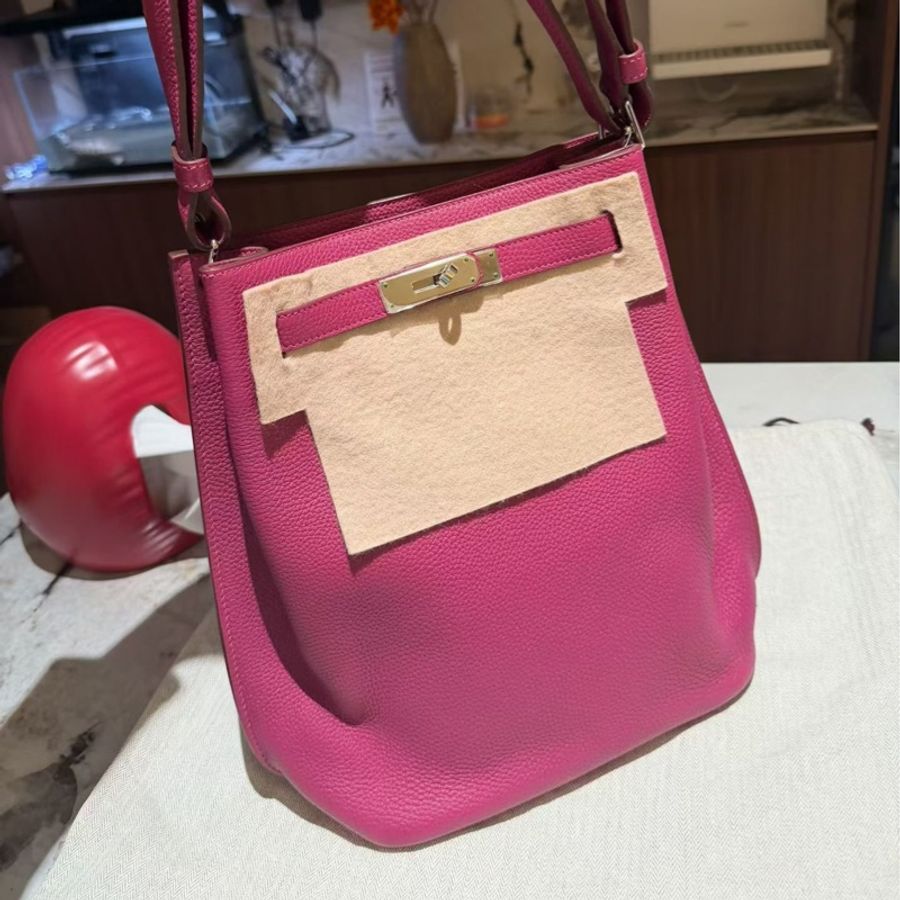 🌈Hermes🩷So kelly 22🩷Tosca托斯卡紫銀扣🌈有單🩷99.5新閑置🌟有毛氈🌟Togo皮🌟Stamp O🌟有貼膜🌟sokelly22🌟sokelly🌟愛馬仕🌟-2