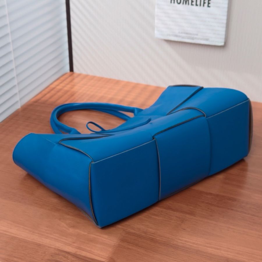 💙 BOTTEGA VENETA Arco 藍色編織子母手提托特包 💙-3
