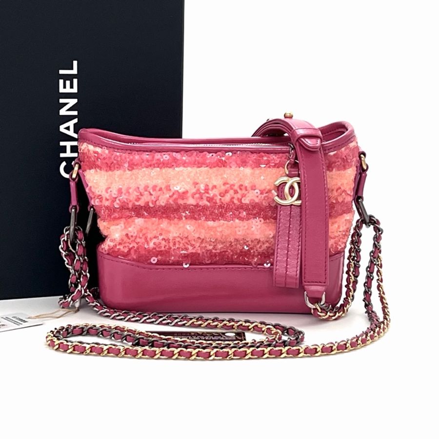 💖 CHANEL 限量款亮片小號流浪包 💖-5