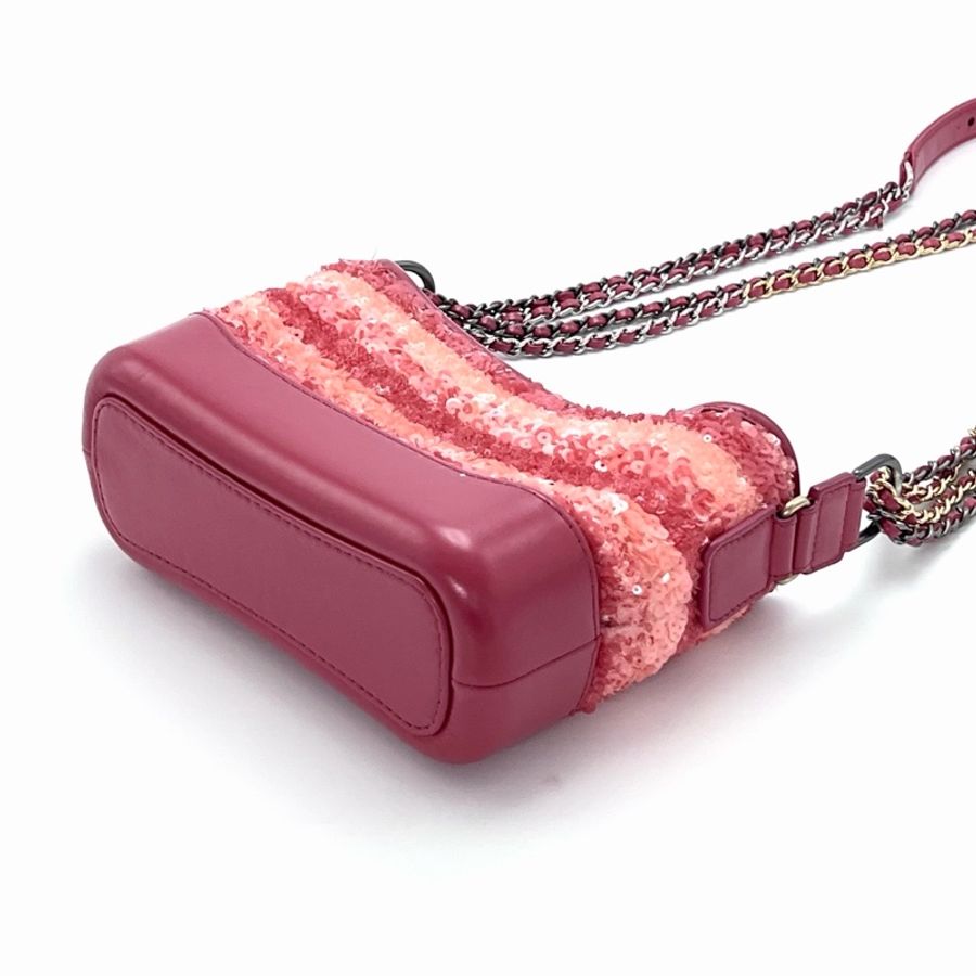 💖 CHANEL 限量款亮片小號流浪包 💖-7
