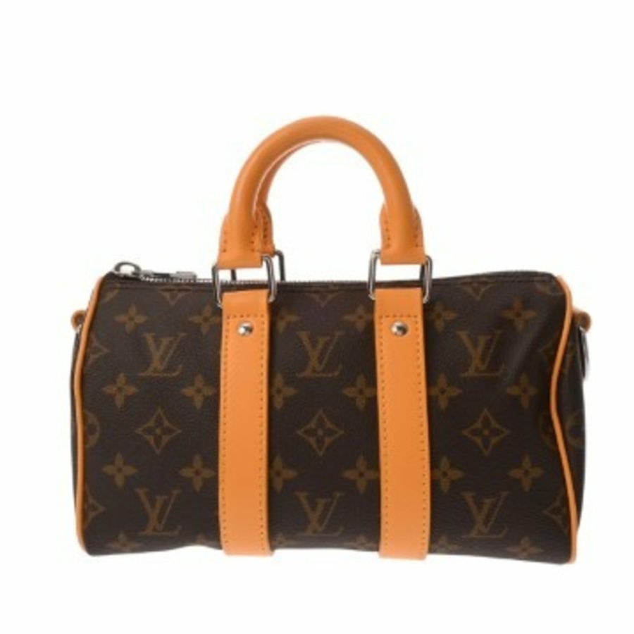 路易威登 (LOUIS VUITTON) 路易威登 Monogram Dust Keepall Bandoulière 25 Saffron M11542 女士帆布手提包 A 級二手 Ginzo-0