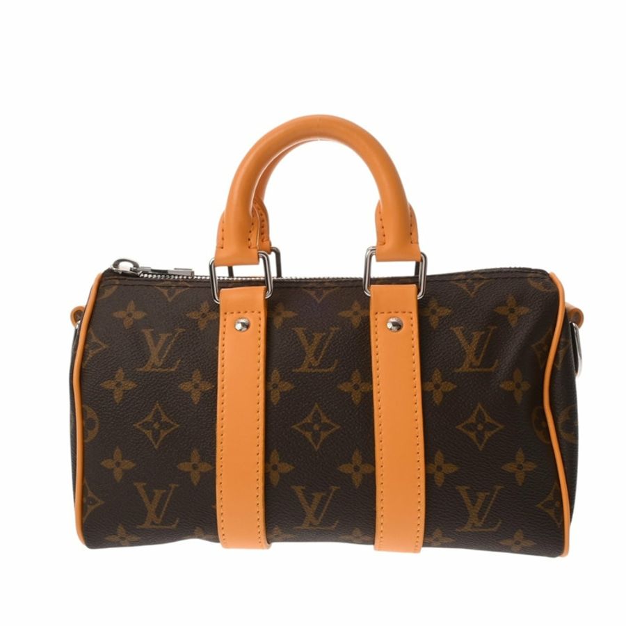 路易威登 (LOUIS VUITTON) 路易威登 Monogram Dust Keepall Bandoulière 25 Saffron M11542 女士帆布手提包 A 級二手 Ginzo-1