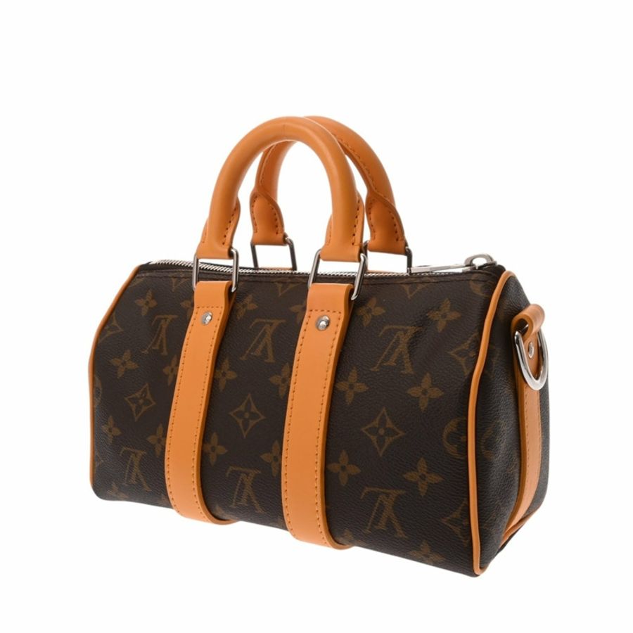 路易威登 (LOUIS VUITTON) 路易威登 Monogram Dust Keepall Bandoulière 25 Saffron M11542 女士帆布手提包 A 級二手 Ginzo-2