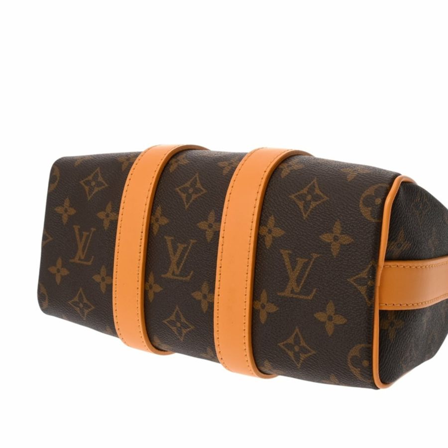 路易威登 (LOUIS VUITTON) 路易威登 Monogram Dust Keepall Bandoulière 25 Saffron M11542 女士帆布手提包 A 級二手 Ginzo-5