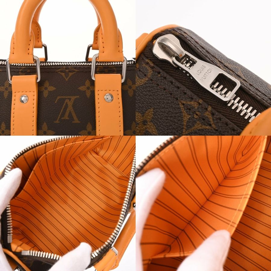 路易威登 (LOUIS VUITTON) 路易威登 Monogram Dust Keepall Bandoulière 25 Saffron M11542 女士帆布手提包 A 級二手 Ginzo-9
