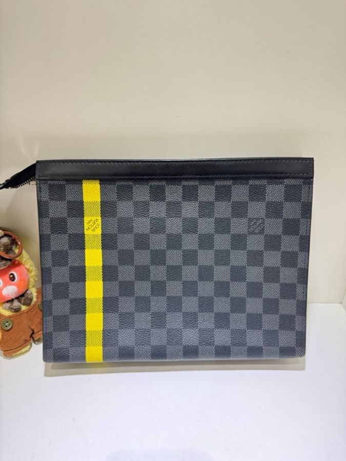 Louis Vuitton 路易威登 棋盤格手包洗漱包-1