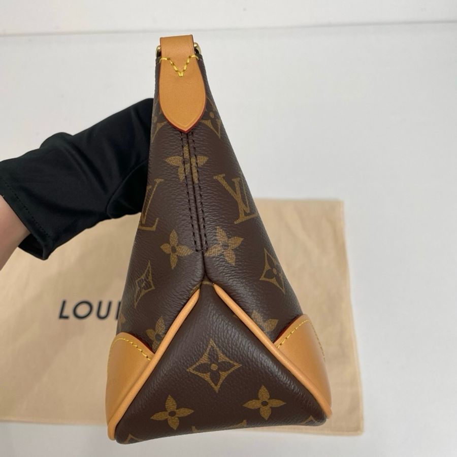 LV路易威登Boulogne老花黃牛角單肩包斜挎包手提包-4