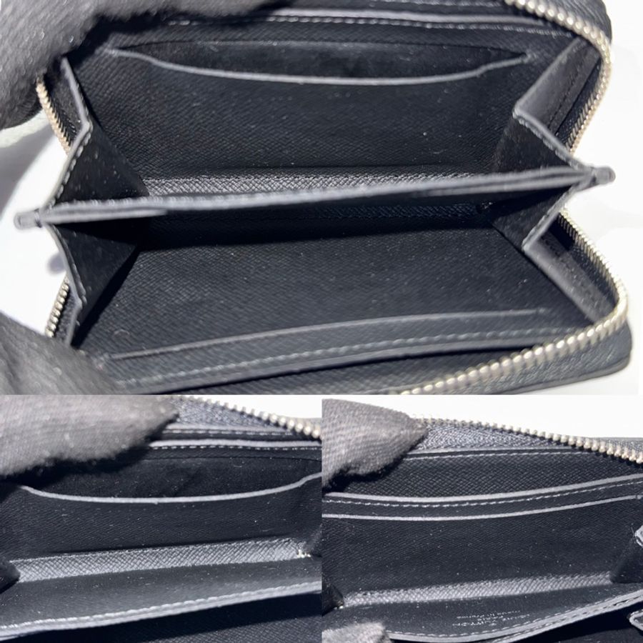 LOUIS VUITTON 路易威登 黑色TAIGA 拉鍊零錢包 M30511-5