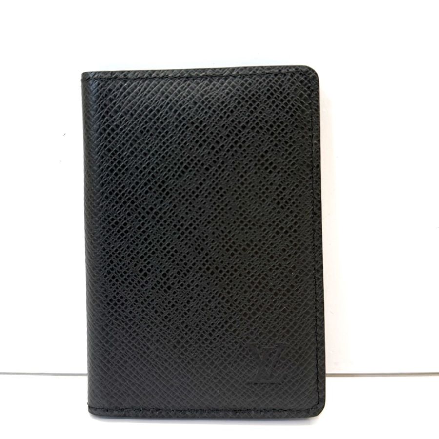 LOUIS VUITTON 路易威登 黑色TAIGA POCKET ORGANISER 卡夾 M30537-0