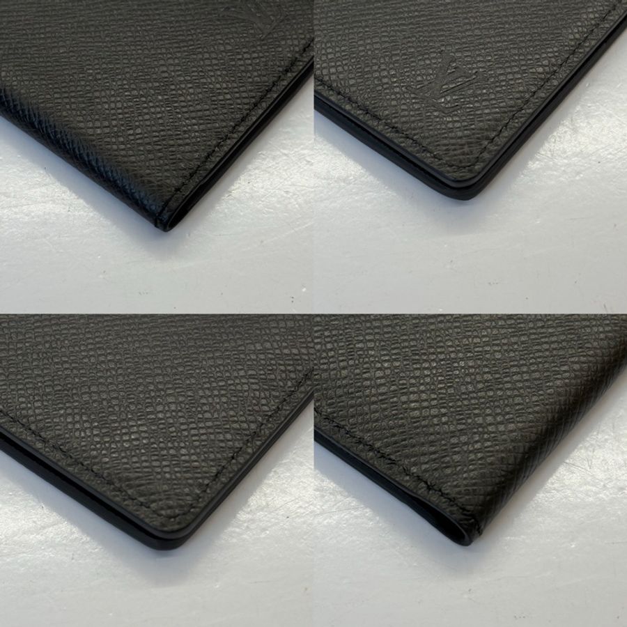 LOUIS VUITTON 路易威登 黑色TAIGA POCKET ORGANISER 卡夾 M30537-4