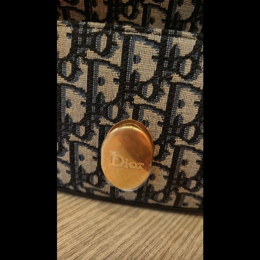 Dior Oblique 鍊帶馬鞍包-6