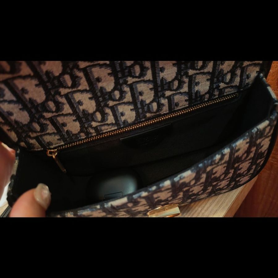 Dior Oblique 鍊帶馬鞍包-10