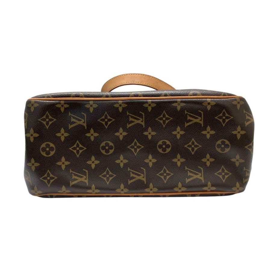 LOUIS VUITTON 路易威登 M51153 BATIGNOLLES VERTICAL 老花肩背手提包 PVC帆布 棕色 金釦-5